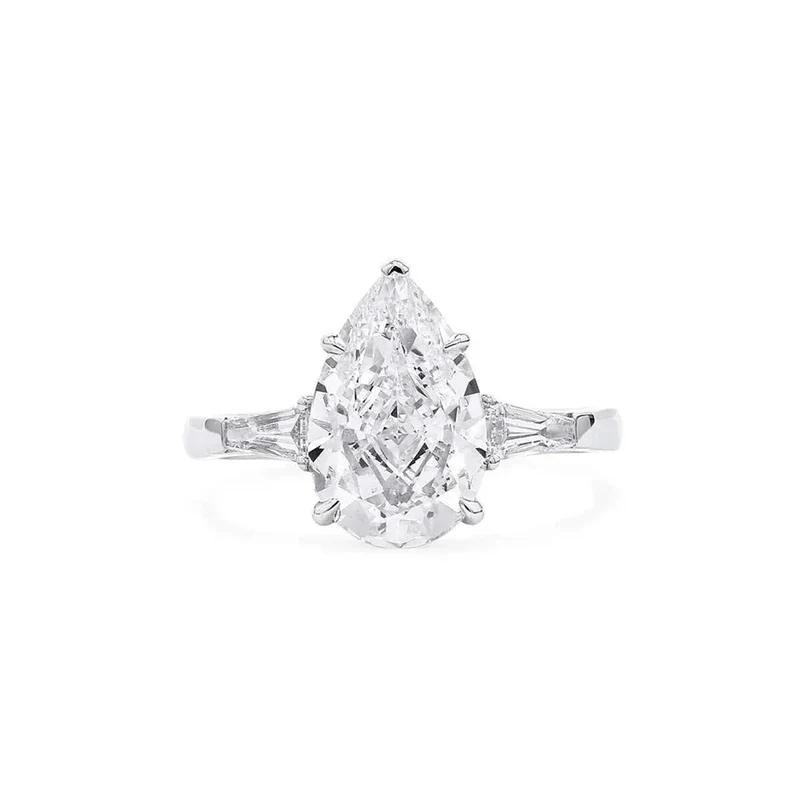 S925 Sterling Silver Platinum Plated Ring