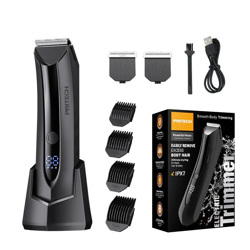 Men's Intelligent Digital Display Hair Removal Electric Shaver For The Entire Body