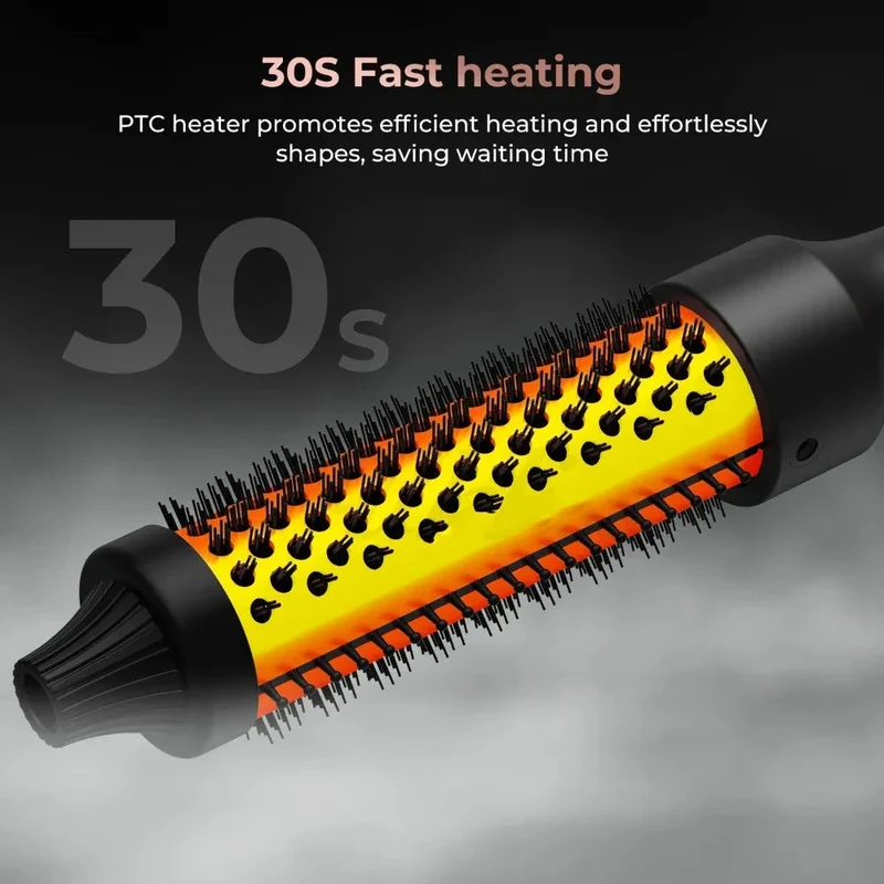High Power Hair Straightener And Curling Iron Heating Brush For Hair Styling