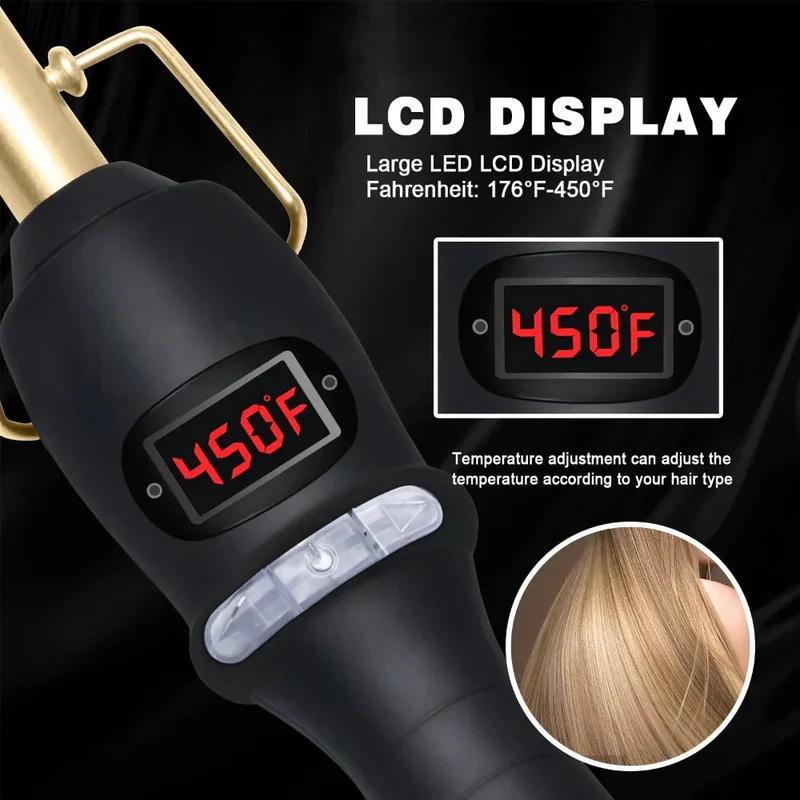 Multi-Functional Three-In-One Hair Curler Straightener Beard Comb