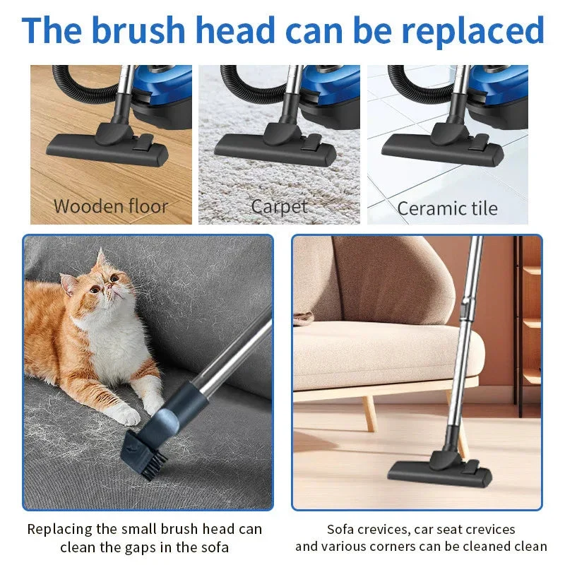 High-Power Dry Wired Vacuum Cleaner