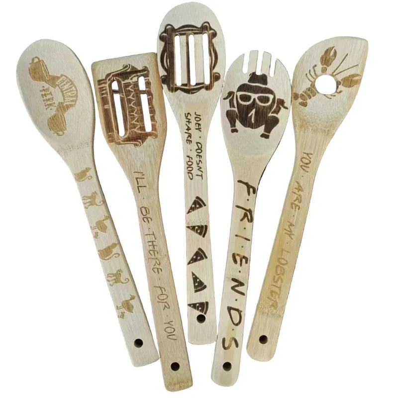 Bamboo Wood Cooking Tools Five-Piece Kitchen Utensils Set