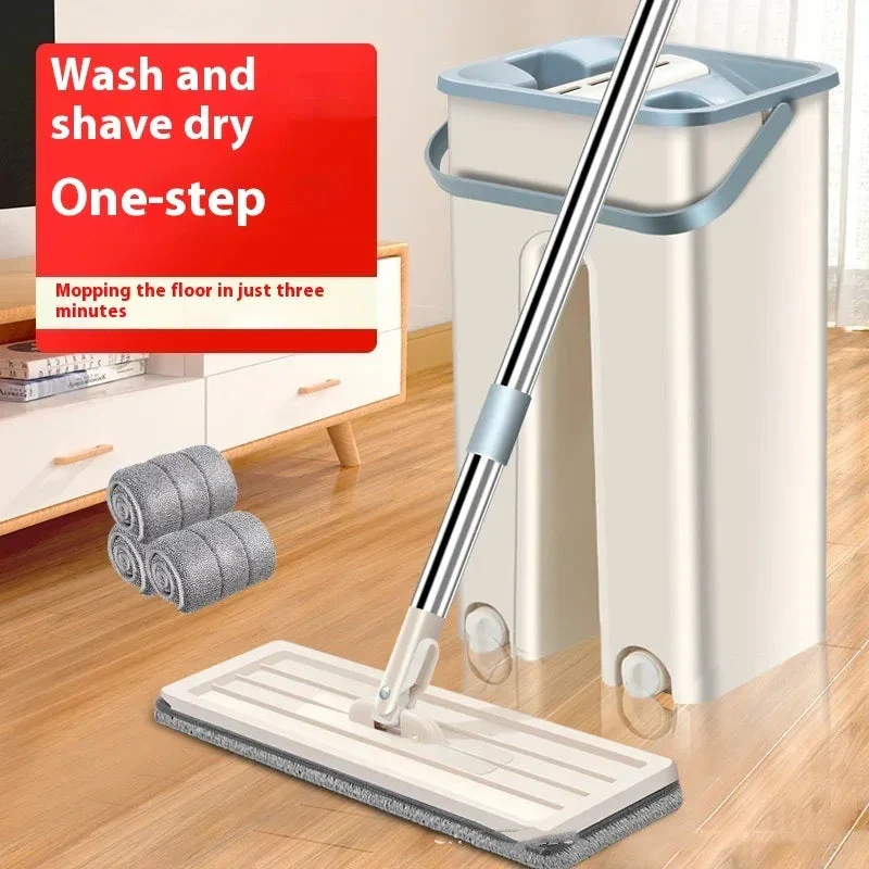 Household Wet And Dry Use Hand-Free Flat Mop