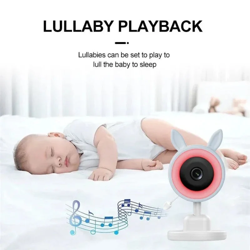 Baby Monitor With VOX Mode Night Vision Full Color Light Sound Alarm Smart Surveillance Camera