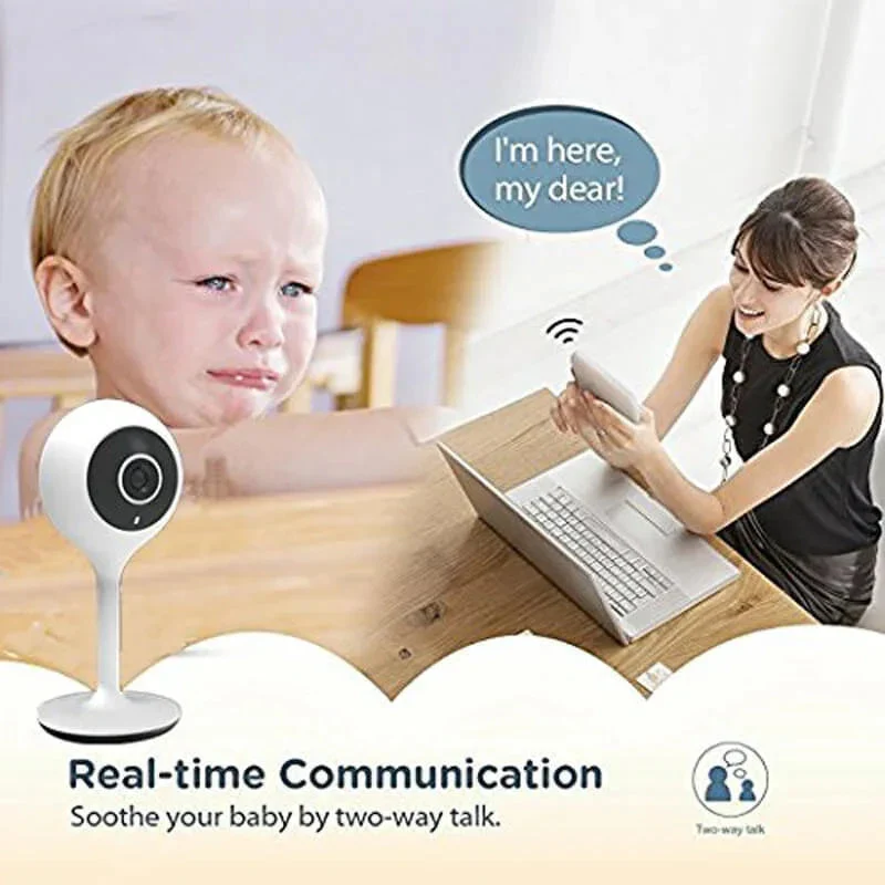 Full HD 1080p Indoor Home Mini Baby Monitor IP Camera