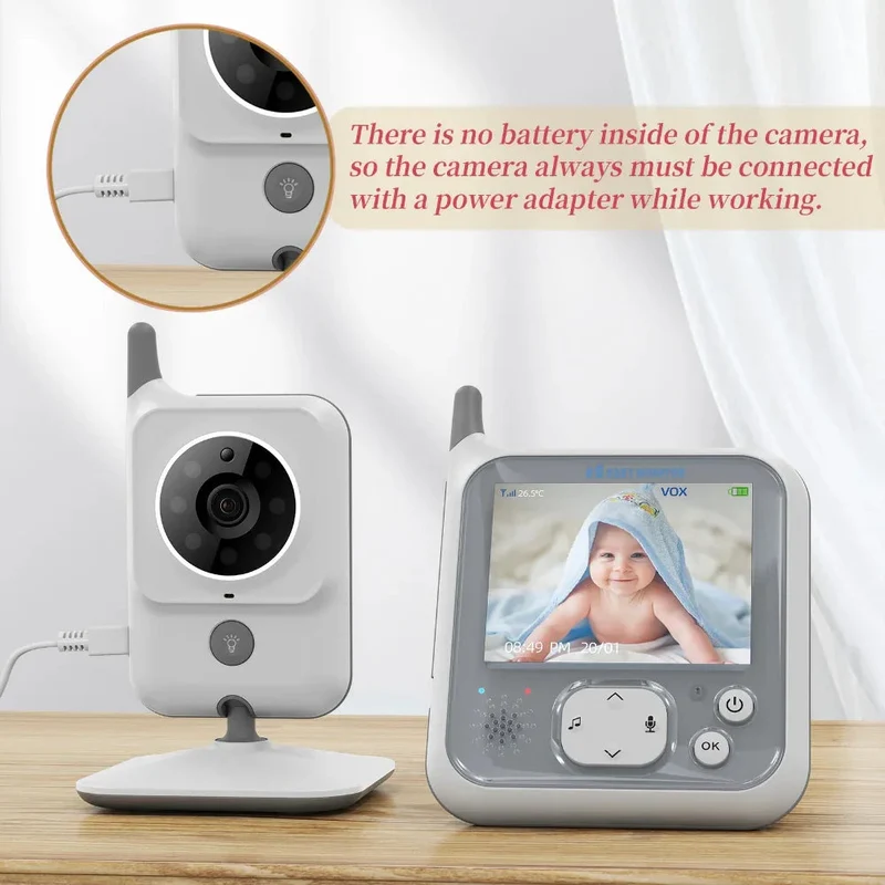 Wireless Video Color Portable Baby Monitor