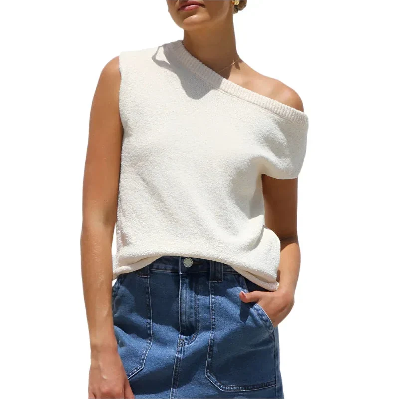 Knitted Summer Sweater Pullover Top