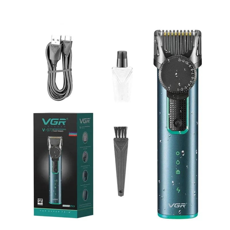 Men's Rechargeable Hair Clipper IPX5 Waterproof Electric Hair Beard Trimmer Shaver