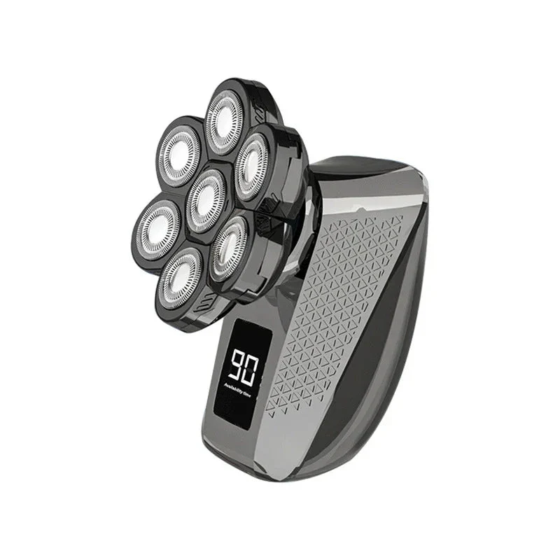 Men's 7D Independently 7 Cutter Floating Heads Shaver Waterproof Electric Razor Multifunctional USB Charging Trimmer