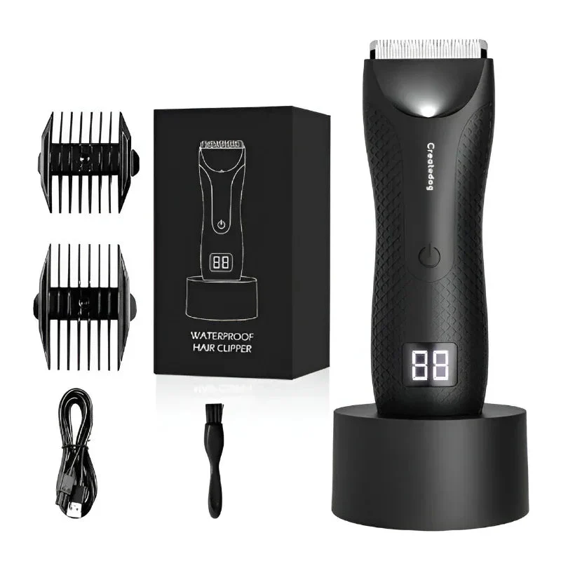 Whole Body Hair Trimmer Electric Groin Pubic Hair Waterproof Shaver