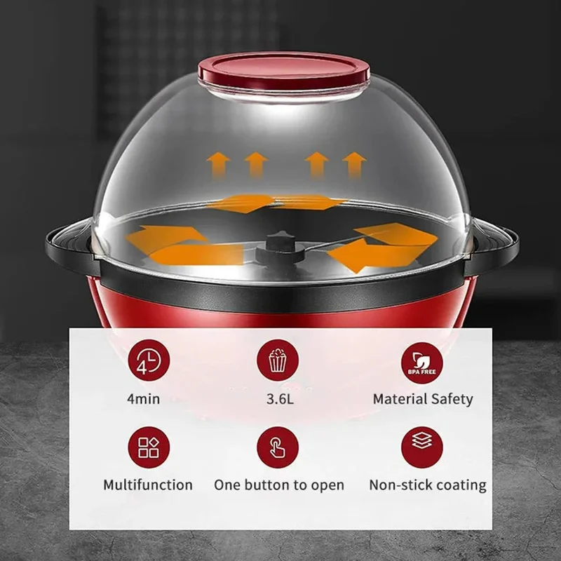 850W Household Electric Popcorn Machine