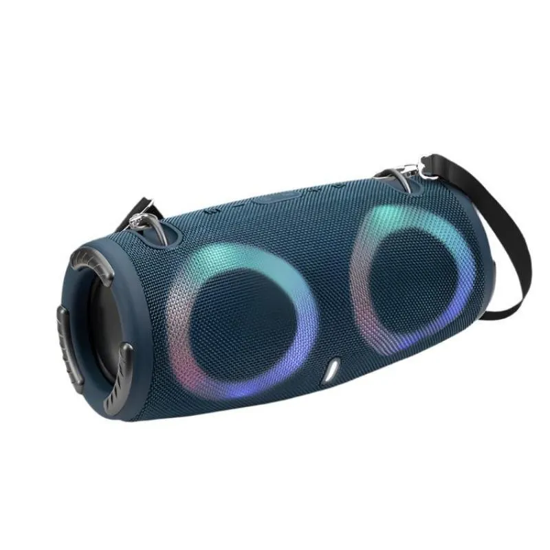 Portable Waterproof Bluetooth Speaker With RGB Colored Lights