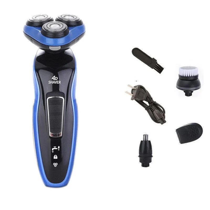4 In 1 Electric Shaver Triple Blade Razor Men Clipper Rechargeable Trimmer