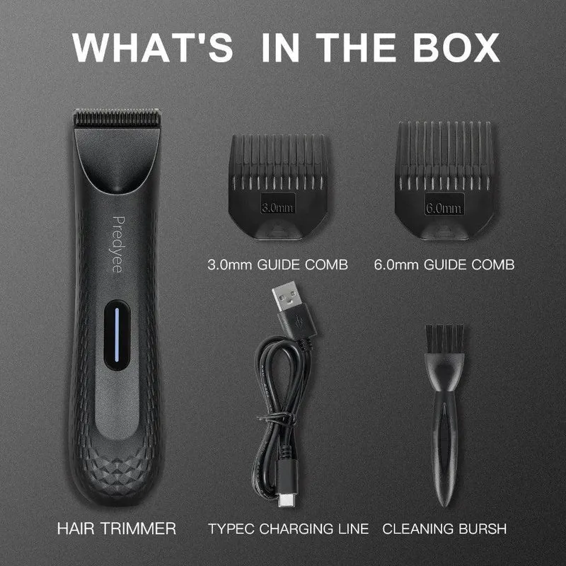 Electric Groin Pubic Hair Private Parts Intimate Grooming Versatile Body Hair Trimmer For Men
