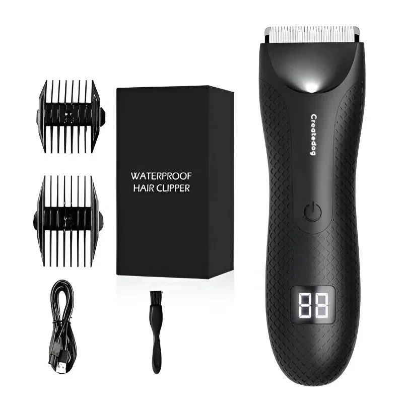 Whole Body Hair Trimmer Electric Groin Pubic Hair Waterproof Shaver