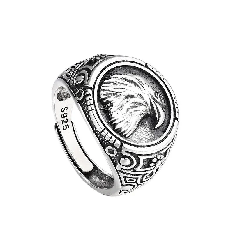 925 Sterling Silver Eagle Ring