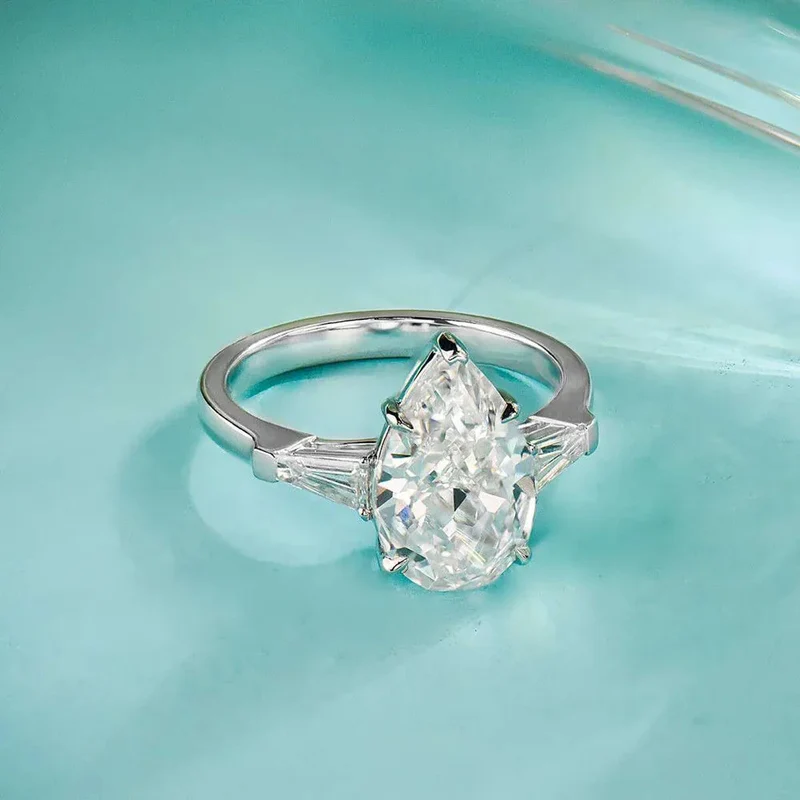 S925 Sterling Silver Platinum Plated Ring