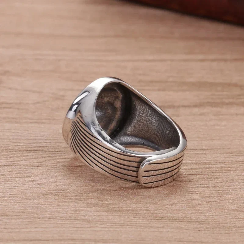 Retro Jewelry Vintage Silver Lion Ring