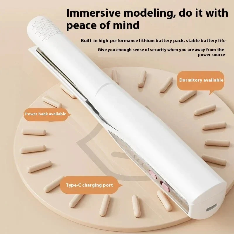 Portable USB Charging Splint Hair Straightener