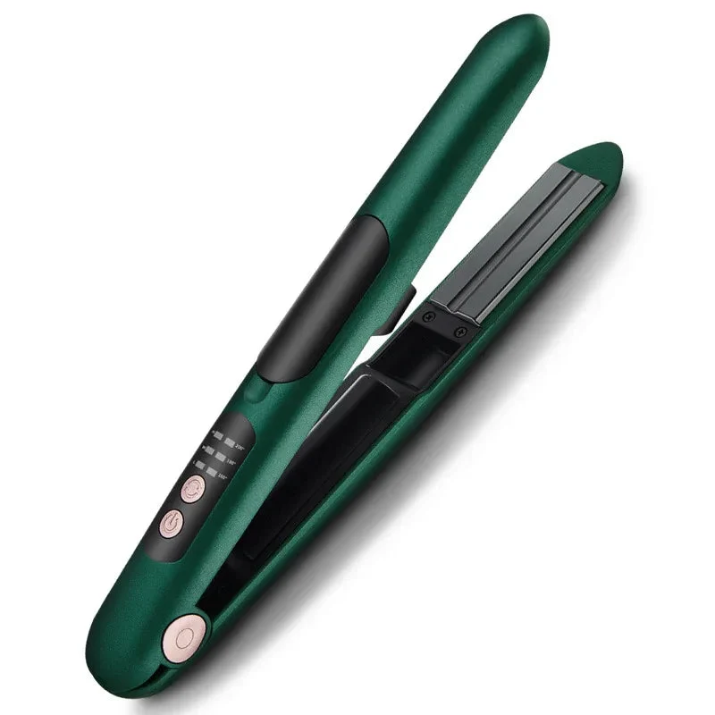 Wireless Charging Dual-Use Hair Straightener Mini Portable Bangs Straight Curling Iron