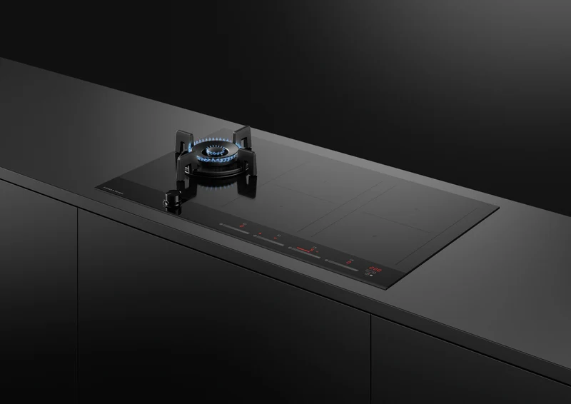 Fisher & Paykel 90cm Series 9 1 Burner + 4 Zone Hybrid Cooktop, 2 SmartZones, LPG