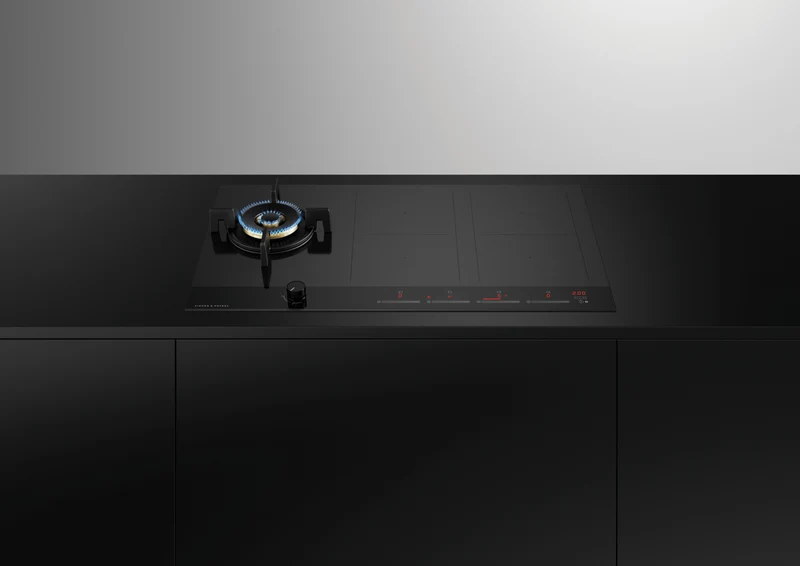Fisher & Paykel 90cm Series 9 1 Burner + 4 Zone Hybrid Cooktop, 2 SmartZones, LPG