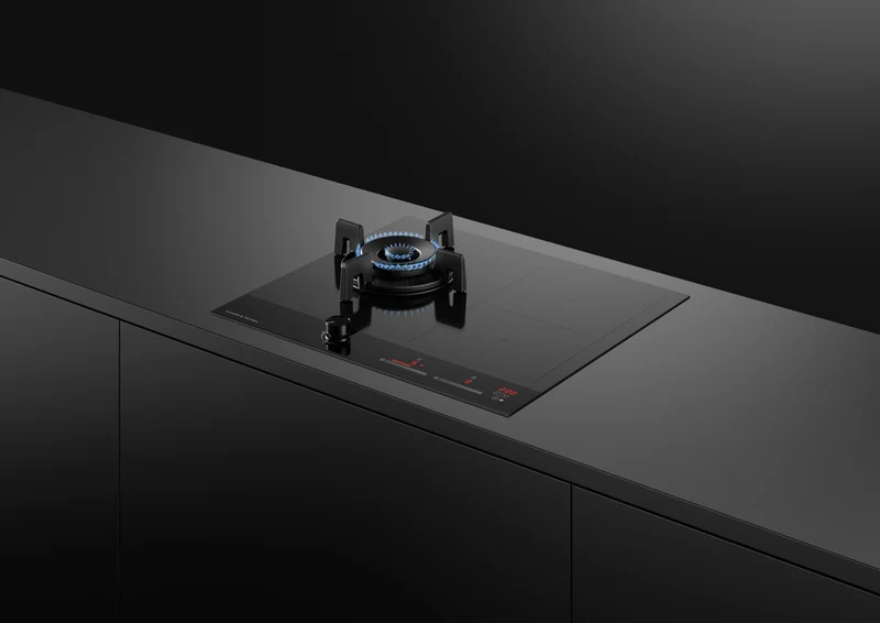 Fisher & Paykel 60cm Series 9 1 Burner + 2 Zone Hybrid Cooktop, 2 SmartZones, LPG