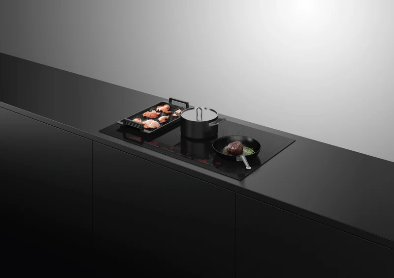 Fisher & Paykel Series 7 90cm 5 Zone Induction Cooktop, Black Glass