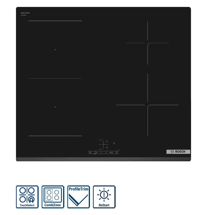 BOSCH PWP63KBB6E Series 4 Induction hob 60 cm