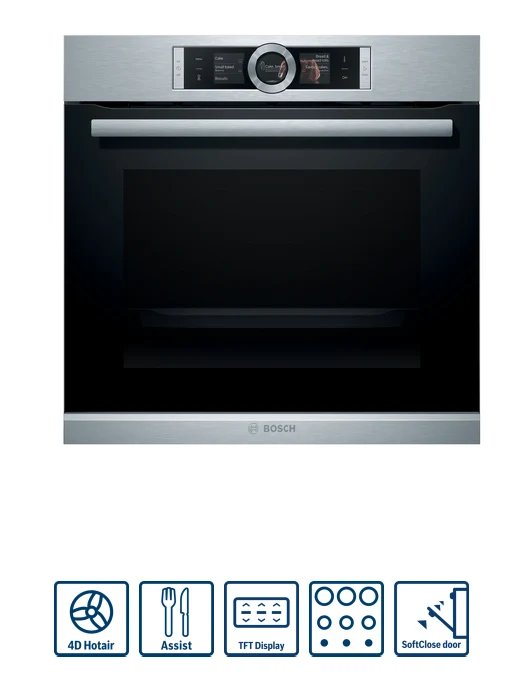 BOSCH HBG676ES1 Series 8 Built-in oven 60 x 60 cm Stainless steel