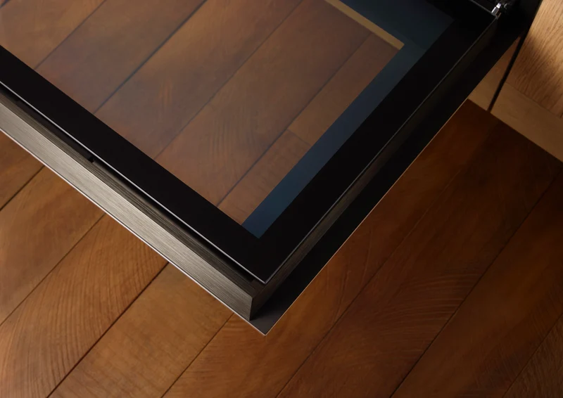 Fisher & Paykel Series 9 Minimal 76cm Pyrolytic Oven, Grey Glass