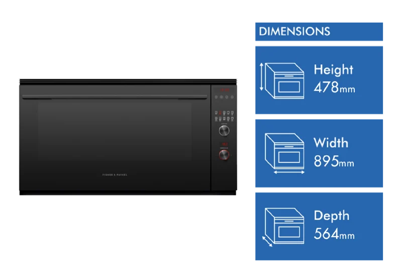 Fisher & Paykel 90cm Series 9 Contemporary Pyrolytic Oven
