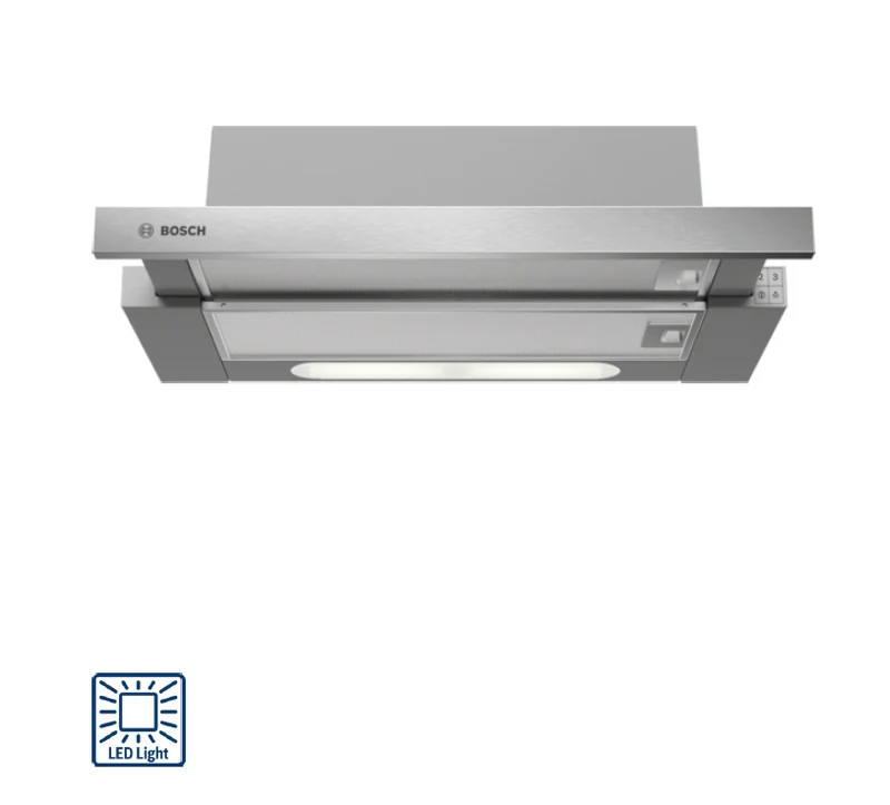 BOSCH DHI623GSG Series 4 Telescopic cooker hood 60 cm Stainless steel