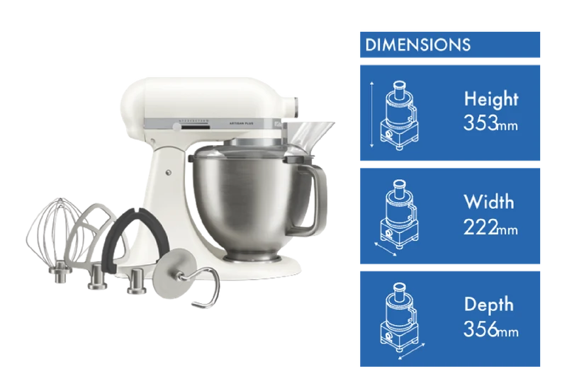 KitchenAid Artisan Plus Tilt Head Stand Mixer Porcelain White
