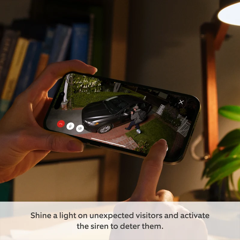Ring Spotlight Camera 4K Pro - POE Security Camera - White