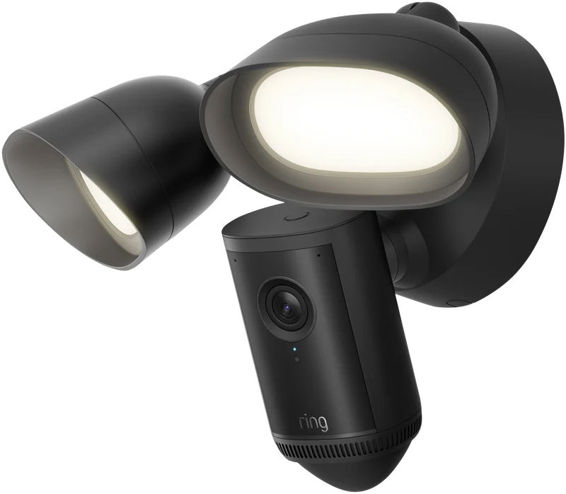 Ring Floodlight Camera 4K Pro - Wired Security Camera - Black
