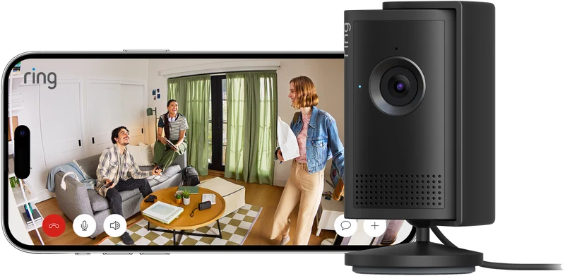 Ring Outdoor Camera 4K Pro - Plug-In Security Camera - Black