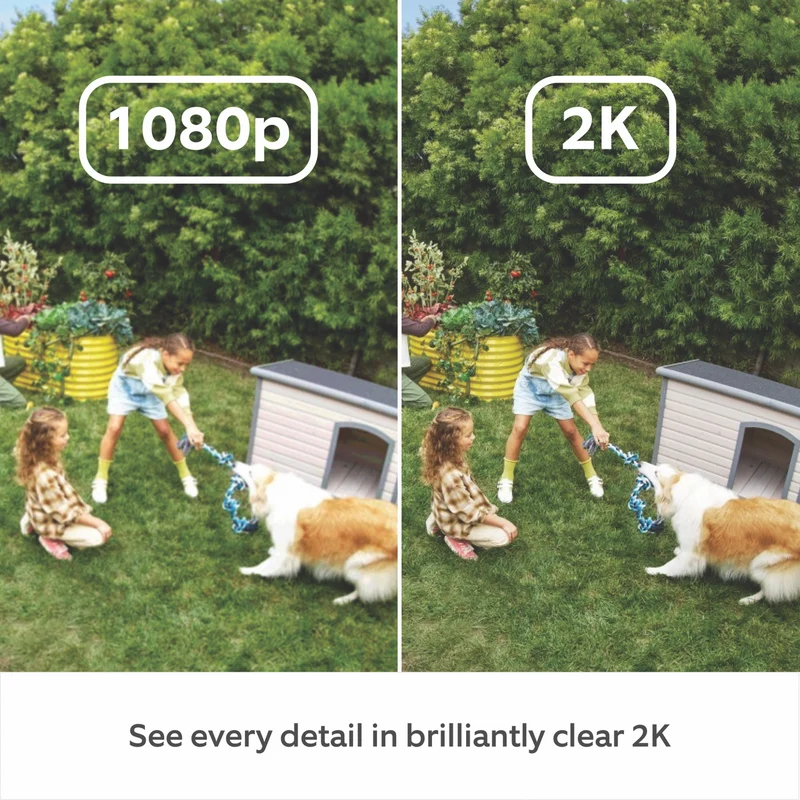 Ring 2K Outdoor Camera Plus Battery (White)