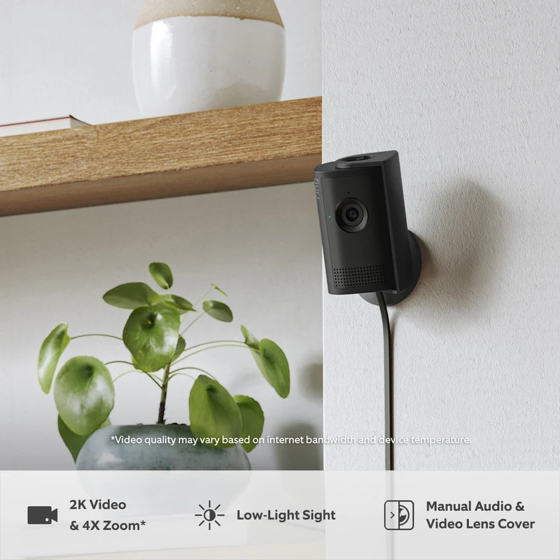 Ring Indoor Cam Plus Plug-In (Black)