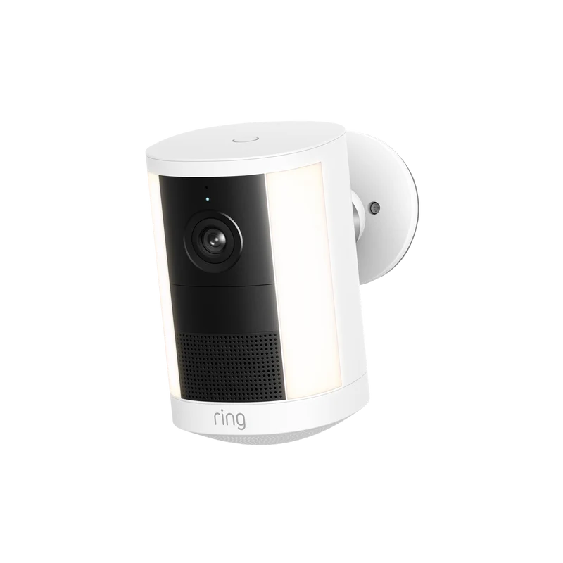 Ring Spotlight Camera 2K - Battery Security Camera - White