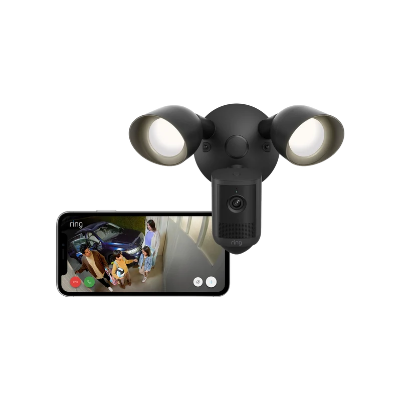 Ring Floodlight Cam 2K Wired (2nd Gen) - Black