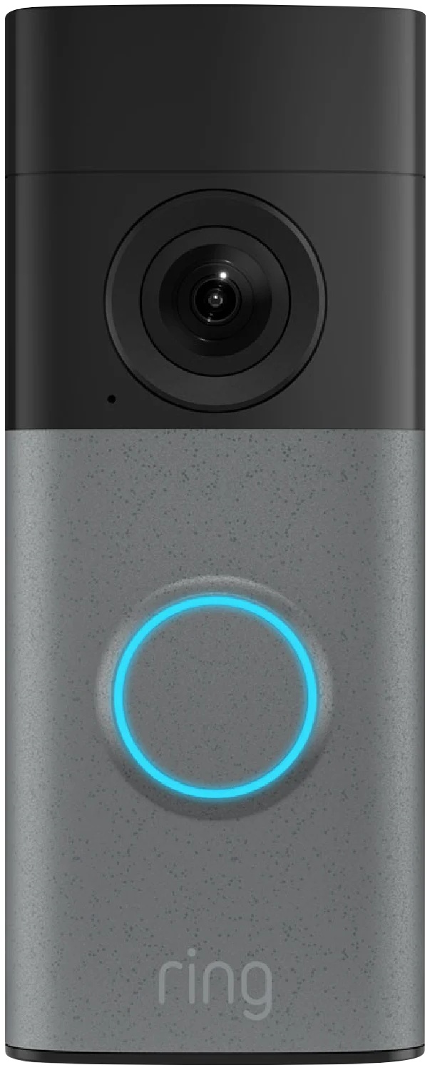 Ring Wired Video Doorbell 2K - Plug-In - Speckled Grey