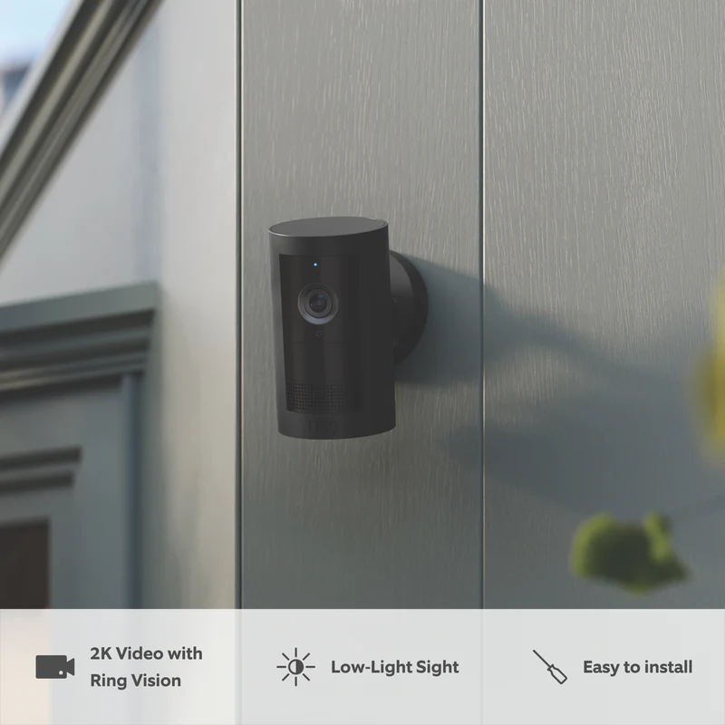 Ring 2K Outdoor Camera Plus Battery (Black)