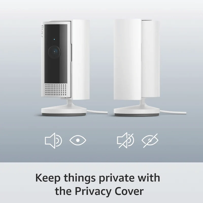Ring Indoor Camera - Plug-In Security Camera - Black