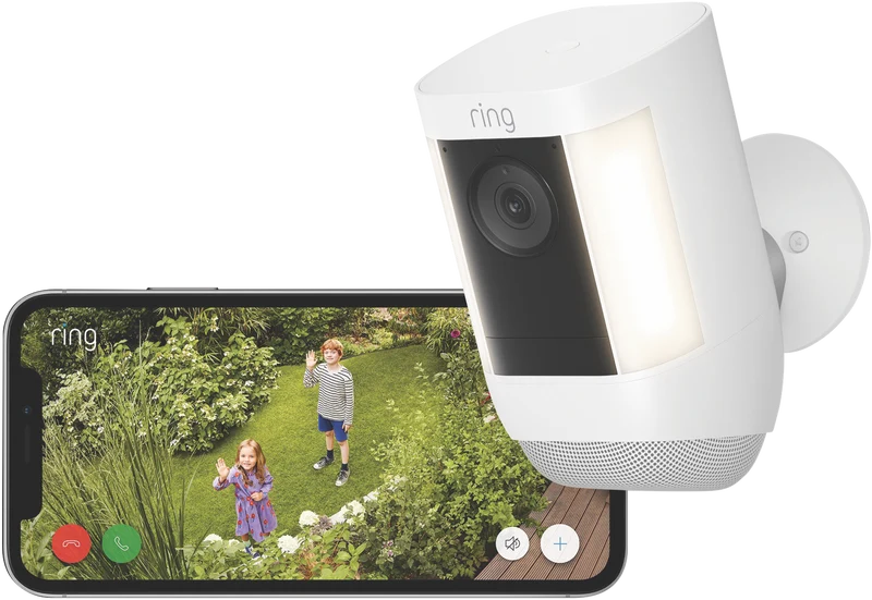 Ring Spotlight Cam Pro 2K Battery (White)