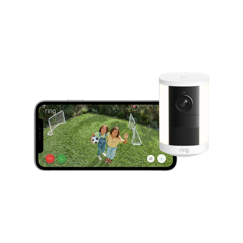 Ring Spotlight Camera 2K - Battery Security Camera - White - 2 Pack