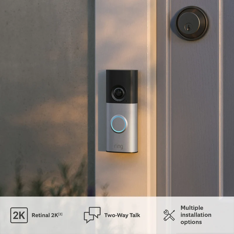Ring Wired Video Doorbell 2K Plus - DIN Rail