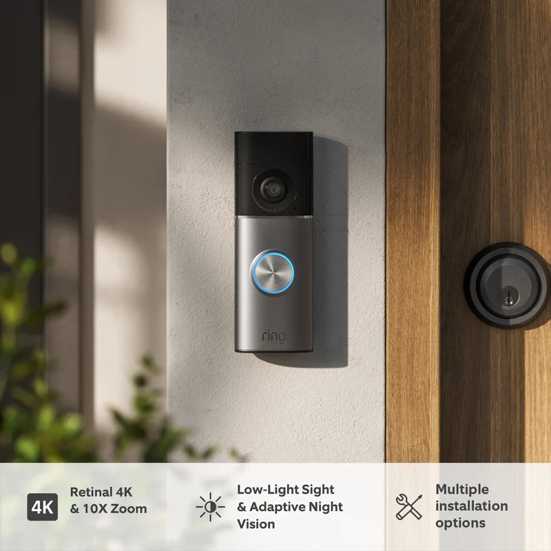 Ring Wired Video Doorbell 4K Pro - DIN Rail