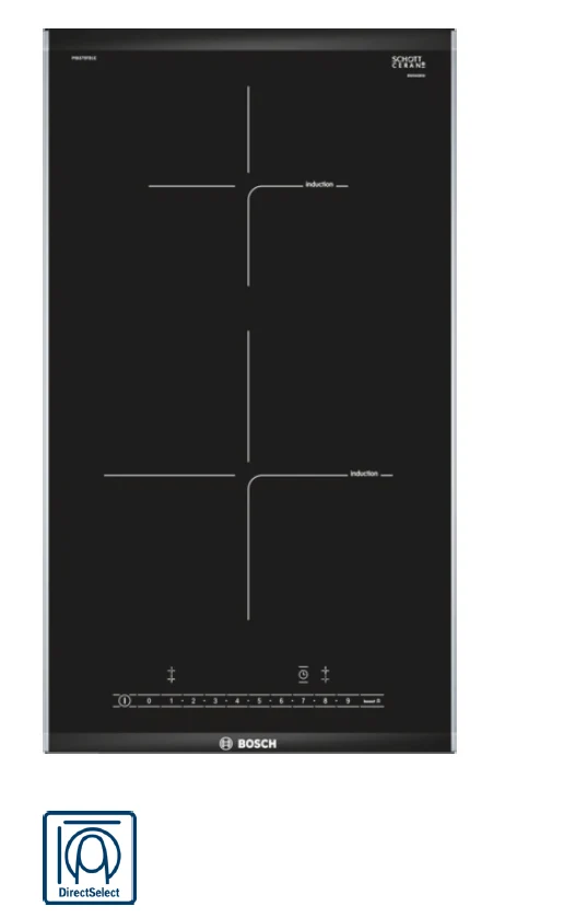 BOSCH PIB375FB1E Series 6 Domino hob, induction 30 cm