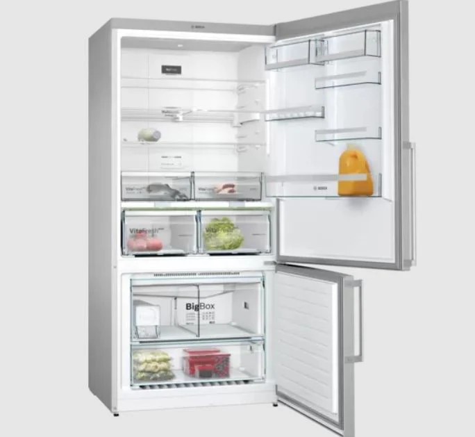 BOSCH KGN86AID1N Series 6 Free-standing fridge-freezer with freezer at bottom 186 x 86 cm Stainless steel (with anti-fingerprint)